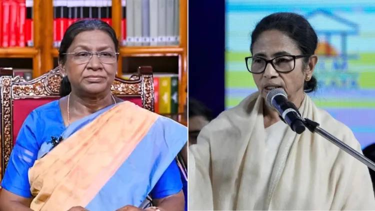 President Draupadi Murmu and Bengal Chief Minsiter Mamata Banerjee