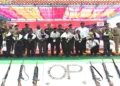 10 Maoists, surrendered before ADG (Anti-Naxal Operations) Sanjeeb Panda at Phulbani in Odisha’s Kandhamal district.