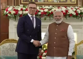 Finnish President Alexander Stubb and Prime Minister Narendra Modi