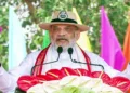 Union Home Minister Amit Shah addresses the 57th Raising Day of Central Industrial Security Force (CISF), (ANI Video Grab)
