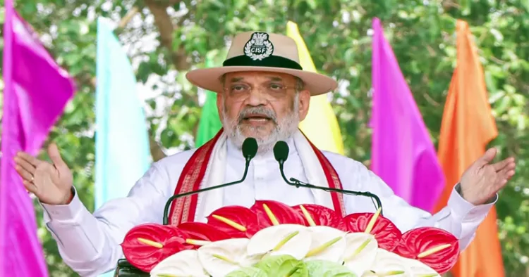 Union Home Minister Amit Shah addresses the 57th Raising Day of Central Industrial Security Force (CISF), (ANI Video Grab)