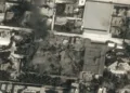 Screengrab from the visuals of the attack