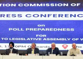 Election dates 2026 live: Chief Election Commissioner Gyanesh Kumar, with full bench of Election Commission of India, at a press conference regarding the West Bengal Legislative Assembly Elections 2026 in Kolkata