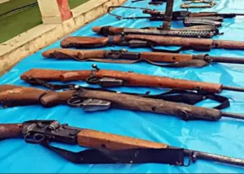 Arms seized post the encounter in Dantewada