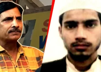 Ex-Muslim YouTuber Saleem Wastik (L), attacker Zeeshan (R).