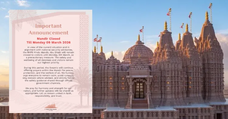 BAPS Hindu mandir in Abu Dhabi