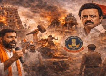 Hindu Munnani Urges Govt to Stop Alienation of Temple Lands in Tamil Nadu (Image generated by AI)