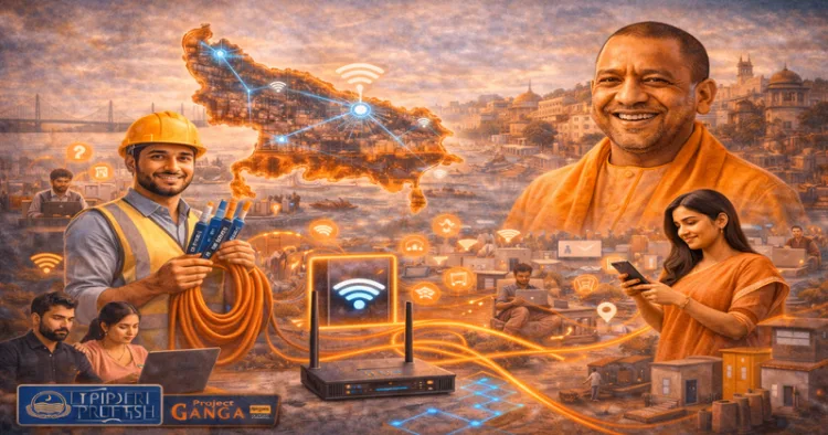 Project Ganga to Connect 20 Lakh Homes with High-Speed Broadband (Image generated by AI)
