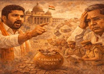 B.Y. Vijayendra Attacks Siddaramaiah Govt Over Police Salary Delay (Image generated from AI)