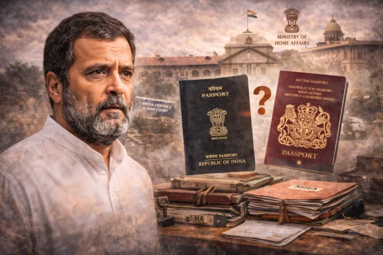 Rahul Gandhi Citizenship Case: HC Orders MHA to Produce Records (Image generated from AI)