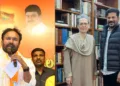 Union Minister G. Kishan Reddy (Left), Sonia Gandhi and TG CM Revanth Reddy