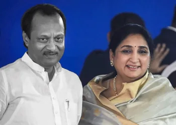 Maharashtra Deputy CM Sunetra Pawar with her late husband and senior NCP leader Ajit Pawar