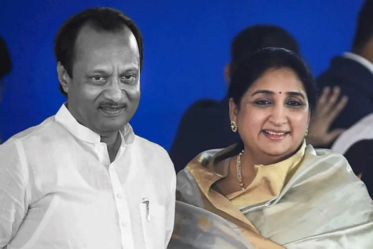 Maharashtra Deputy CM Sunetra Pawar with her late husband and senior NCP leader Ajit Pawar