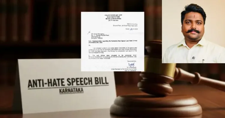 Activist Girish Bharadwaj has urged the President of India to withhold assent to the Karnataka Hate Speech and Hate Crimes (Prevention) Bill, 2025