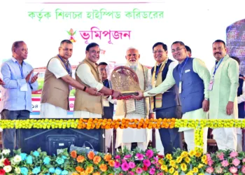 The Prime Minister, Narendra Modi, shared glimpses of the foundation stone and inauguration of multiple development projects in Silchar, Assam on March 14