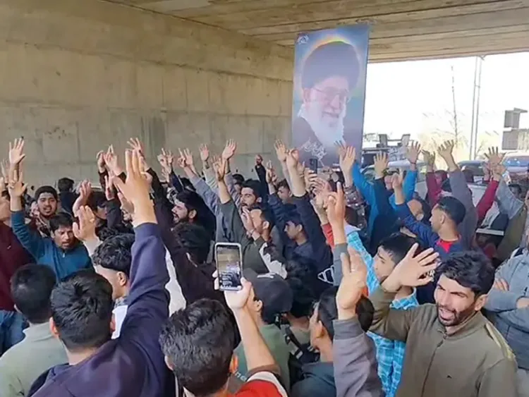 Visuals from the protests in Jammu and Kashmir