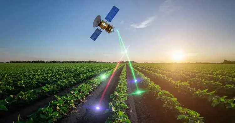 Representative Image of ISRO satellite helping in Agriculture