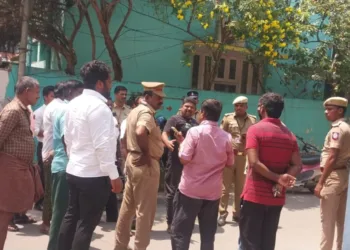 TN Police in Kolathur Assembly constituency