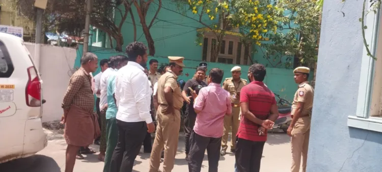 TN Police in Kolathur Assembly constituency