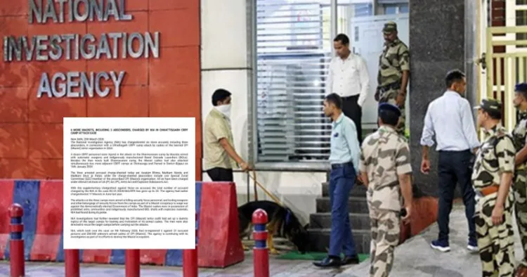 Chhattisgarh CRPF camp attack case: NIA fresh chargesheet names 3 absconding Naxals among six