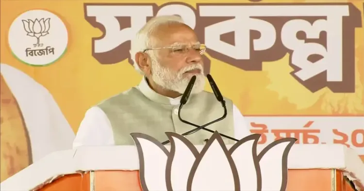Prime Minister Narendra Modi in Kolkata