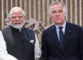Prime Minister Narendra Modi and Canada Prime Minister Mark Carney