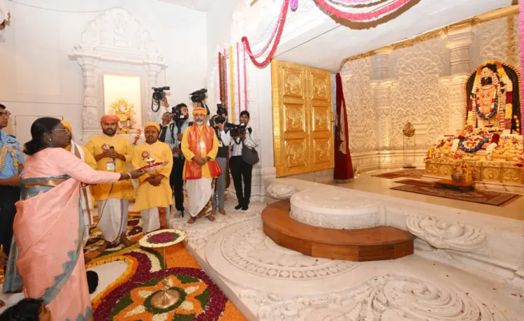 President Murmu offers darshan at Shri Ram Janmbhoomi Mandir at Ayodhya on March 19