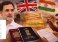 Rahul Gandhi dual Citizenship case (Image generated by AI)