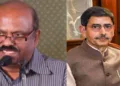 (Left) Outgoing West Bengal Governor CV Bose (Right) Tamil Nadu Governor RN Ravi given additional charge of West Bengal