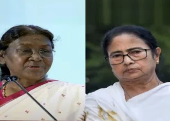 (Left) President Droupadi Murmu (Right) West Bengal CM Mamata Banerjee