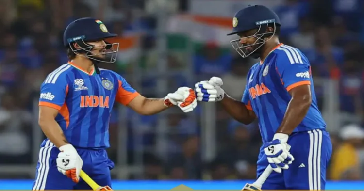 Samson, Kishan, Dube's blitz lead India to record 255/6 in T20 World Cup final against New Zealand