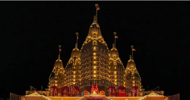 Bochasanwasi Akshar Purushottam Swaminarayan Sanstha (BAPS) Temple in Abu Dhabi