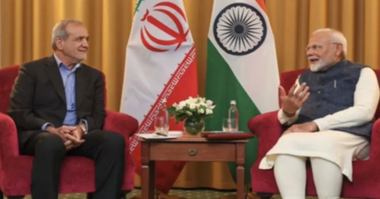 (Left) Iranian President Masoud Pezeshkian (Right) PM Narendra Modi (File Image)
