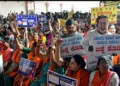 BJP wages protest against Karnataka Government over misuse of funds (File Image)