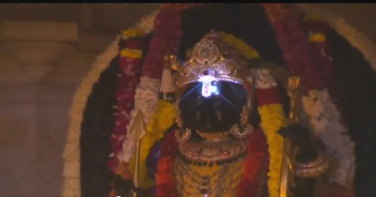 Surya Tilak of Bhagwan Ram Lalla at Ayodhya on the occasion of Ram Navami