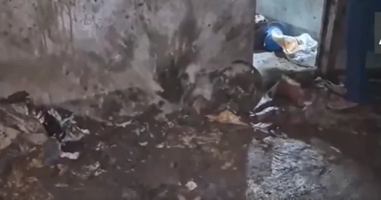 Site of the blast in Jorhat (Video grab from X)