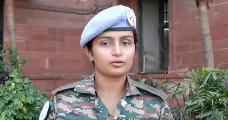 Indian Army Officer Major Swati Shanthakumar