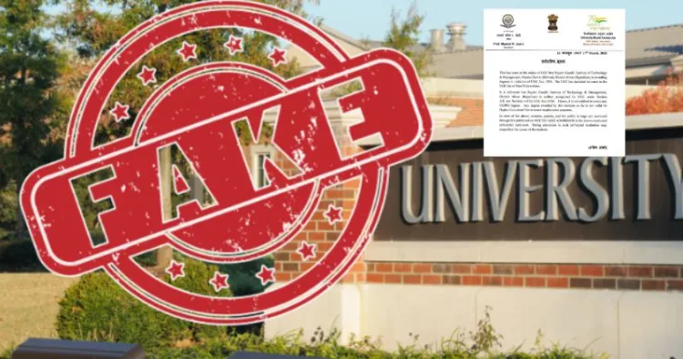 UGC declares Rajeev Gandhi Institute of Technology & Management in Alwar a fake institution