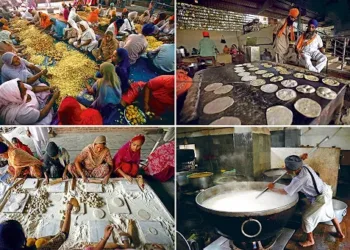 Visulas from the mega kitchens running inside temples and Gurudwara's in Bharat