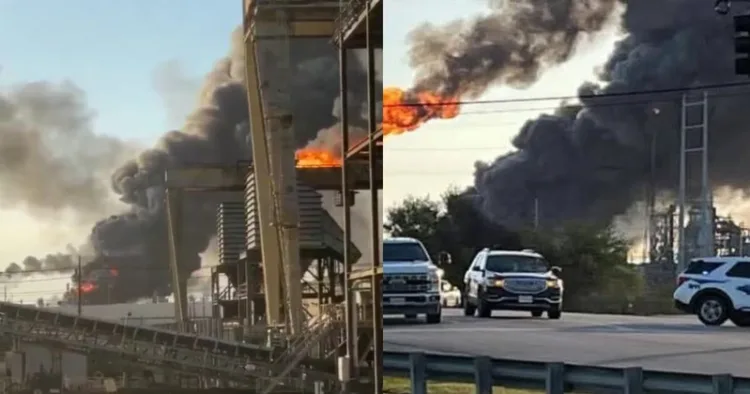 Massive explosion at Valero Oil Refinery, Texas