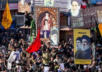 Visuals from a site of protests organised in India