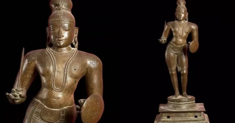 Ashmolean Museum has returned a 16th-century bronze murti of Thirumangai Alvar to India