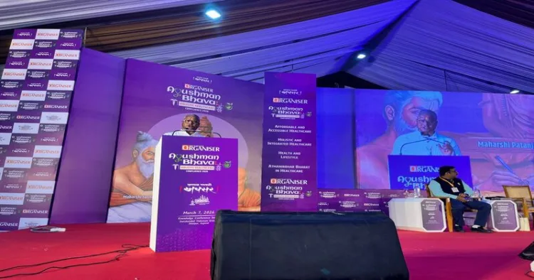 Ashok Kumar Varshney, National organising secretary, Arogya Bharti at the inaugural session of Ayushman Bhava Holistic Healthcare Confluence 2026