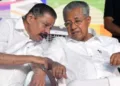 CPI(M) state secretary M.V. Govindan with Chief Minister Pinarayi Vijayan.