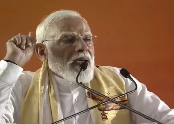 PM Narendra Modi addressing a rally in Kochi