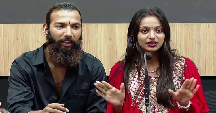 Model Farman Khan (Left) and Viral Kumbh Mela fame Monalisa (Right)