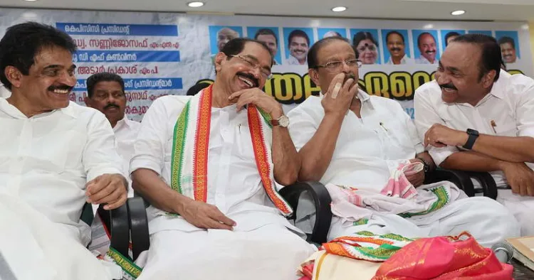 Opposition leader V.D. Satheesan, KPCC president Sunny Joseph, AICC general secretary K.C. Venugopal and Ex-KPCC head K. Sudhakaran at the centre of Congress’ escalating infighting, missed deadlines and an unresolved candidate list crisis