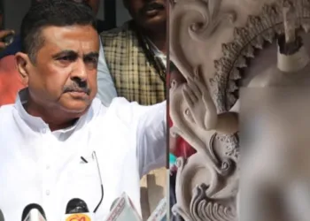 BJP leader Suvendu Adhikari (Left)