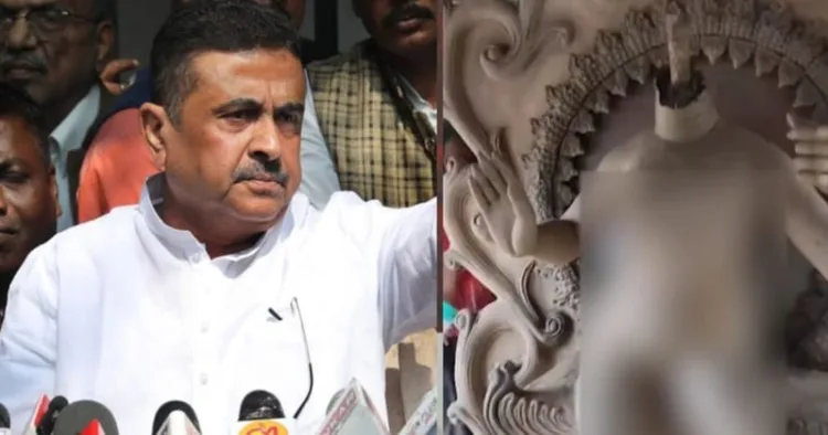 BJP leader Suvendu Adhikari (Left)
