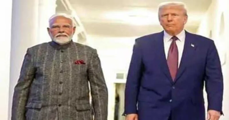 (Left) PM Narendra Modi (Right) US President Donald Trump